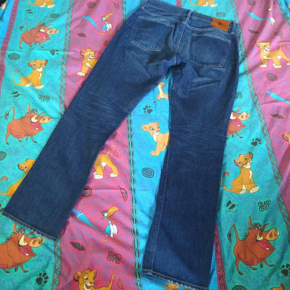 Rugby Polo Ralph Lauren Vintage Slim Denim jeans 32 x 32 faded indigo